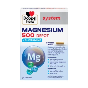 Doppelherz® system Magnezij 500 depo + B vitamini